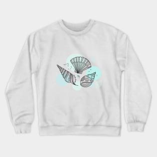 Shells in ethnic Boho style Crewneck Sweatshirt